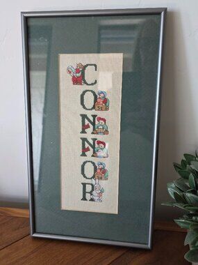 Framed and Matted Cross Stitch